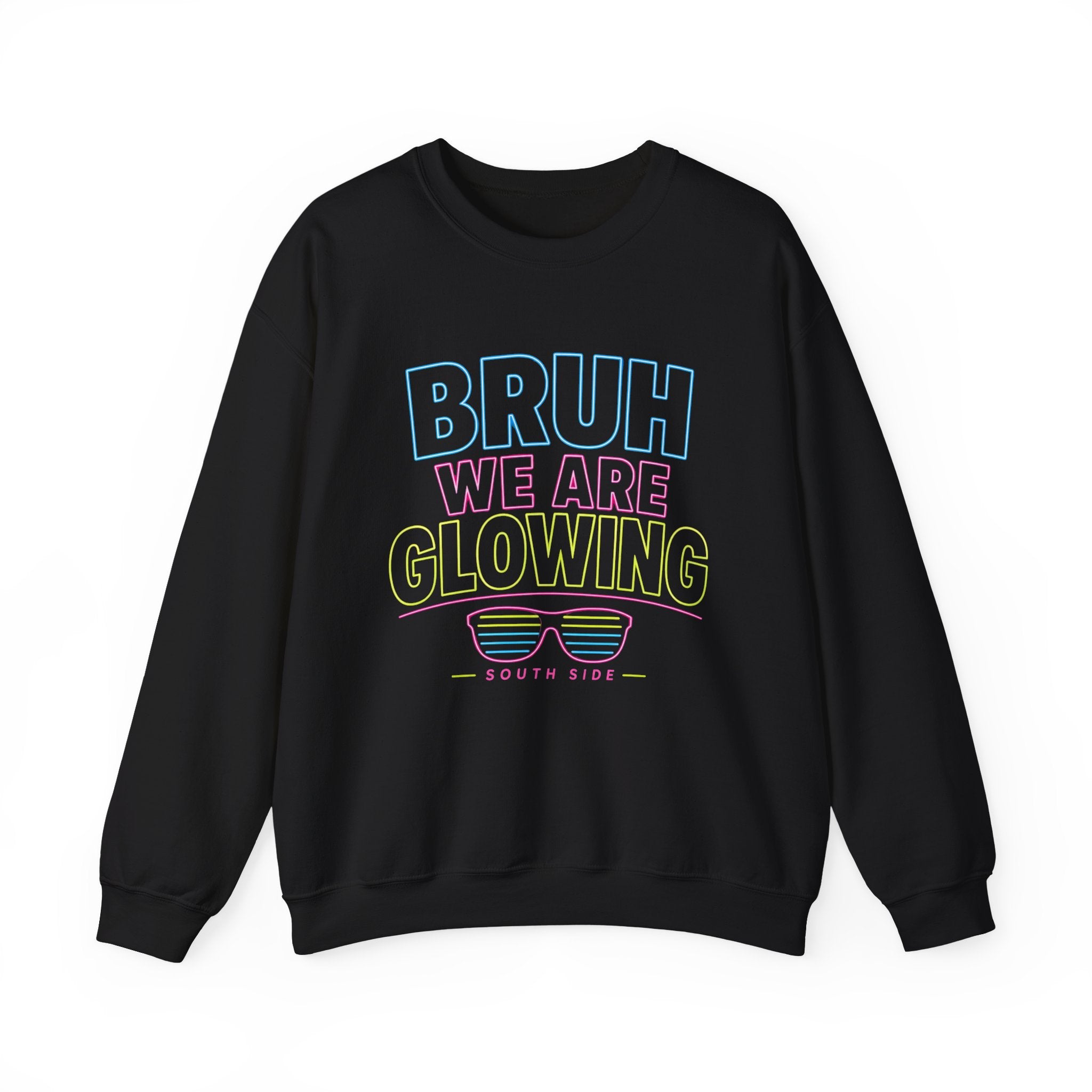 Crewneck Sweatshirt - "BRUH WE ARE LOVIN'" Pastel Retro Graphic