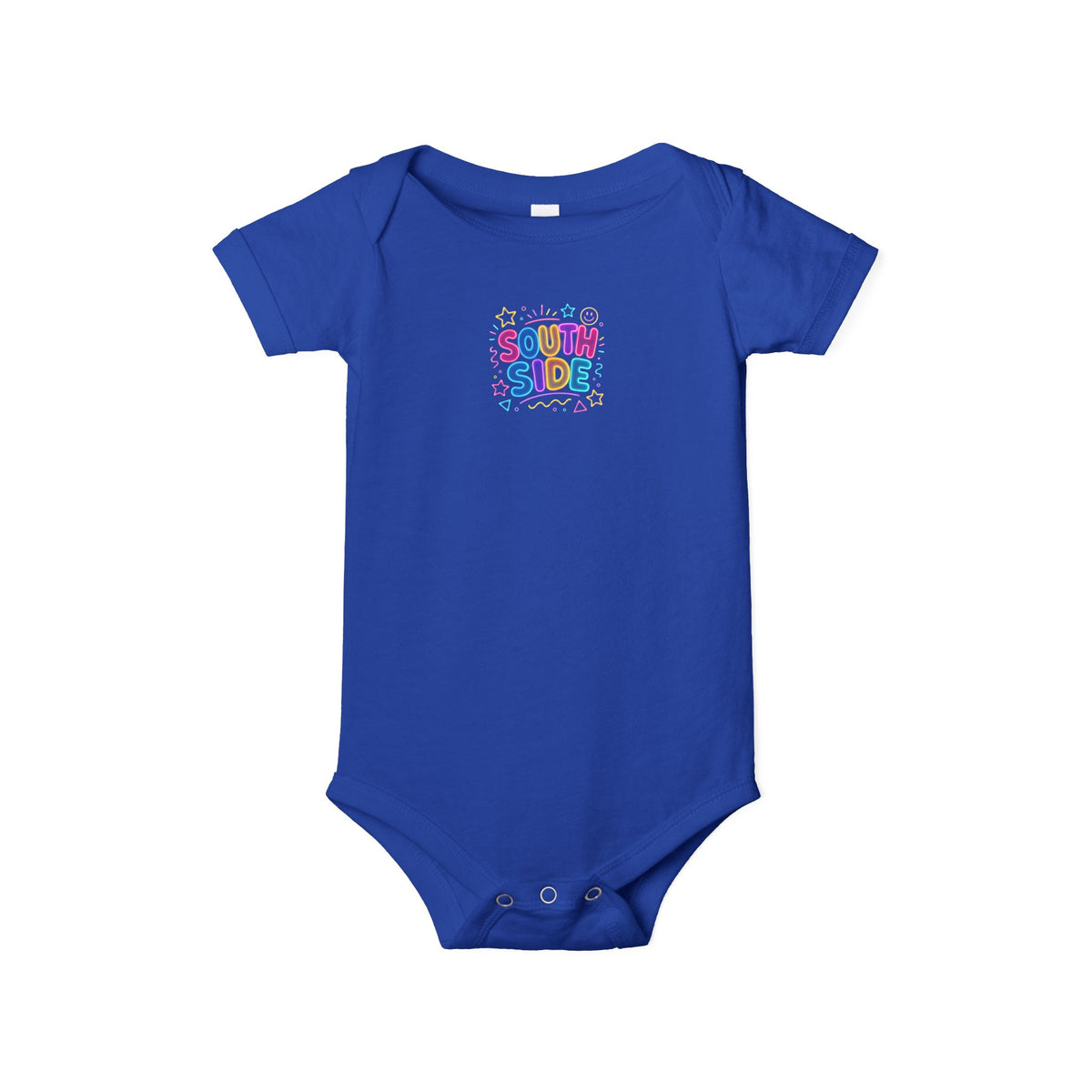 Infant Onesie - "South Side" Colorful Baby Bodysuit (Cute Retro Graphic)