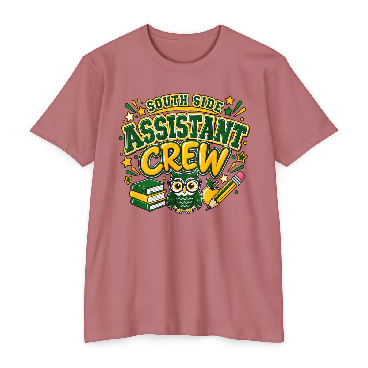 Assistant Crew T-Shirt – South Side School Owl Design