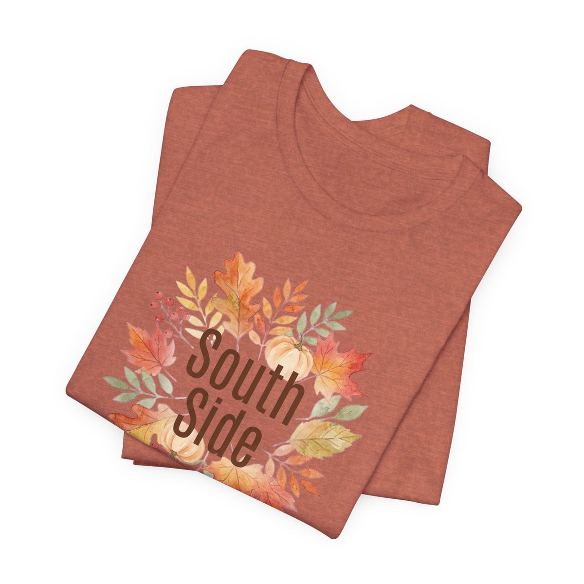 South Side Wreath T-Shirt | Thanksgiving Fall Leaves, Harvest Shirt