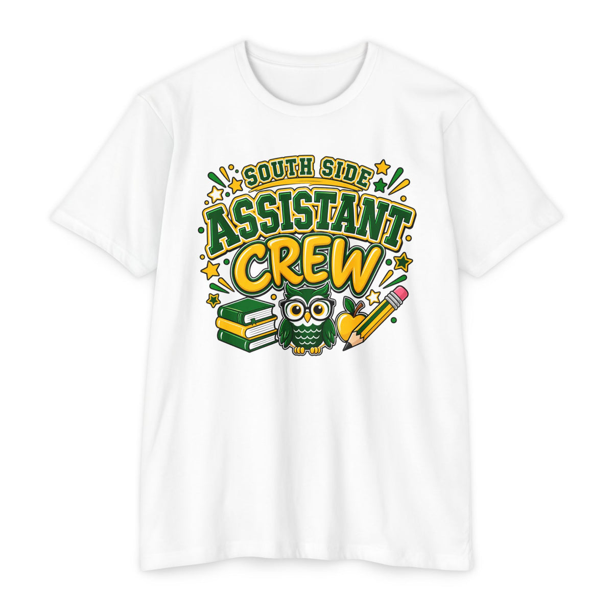 Assistant Crew T-Shirt – South Side School Owl Design