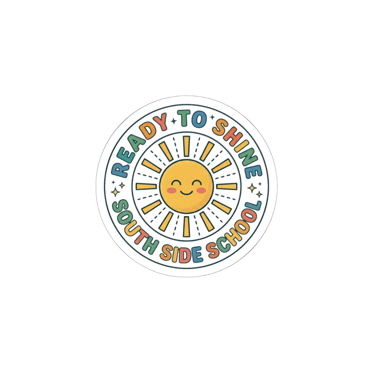 Ready to Shine Sun Sticker | First Day of School, Grade Personalized