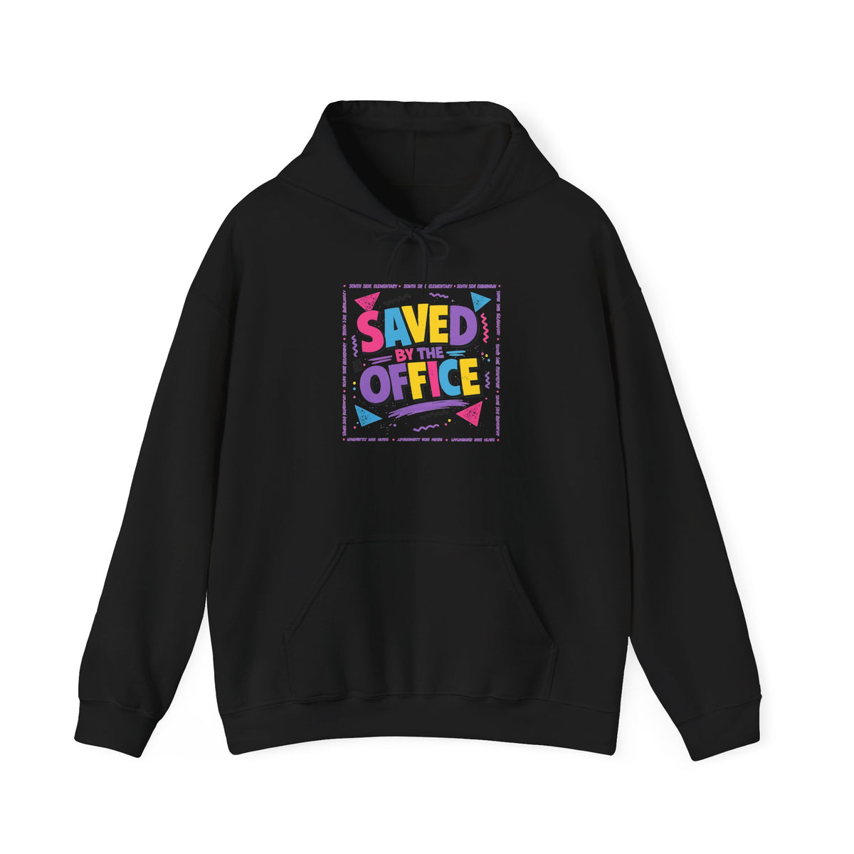 Hoodie — "Saved by the Office" Retro Graphic Pullover