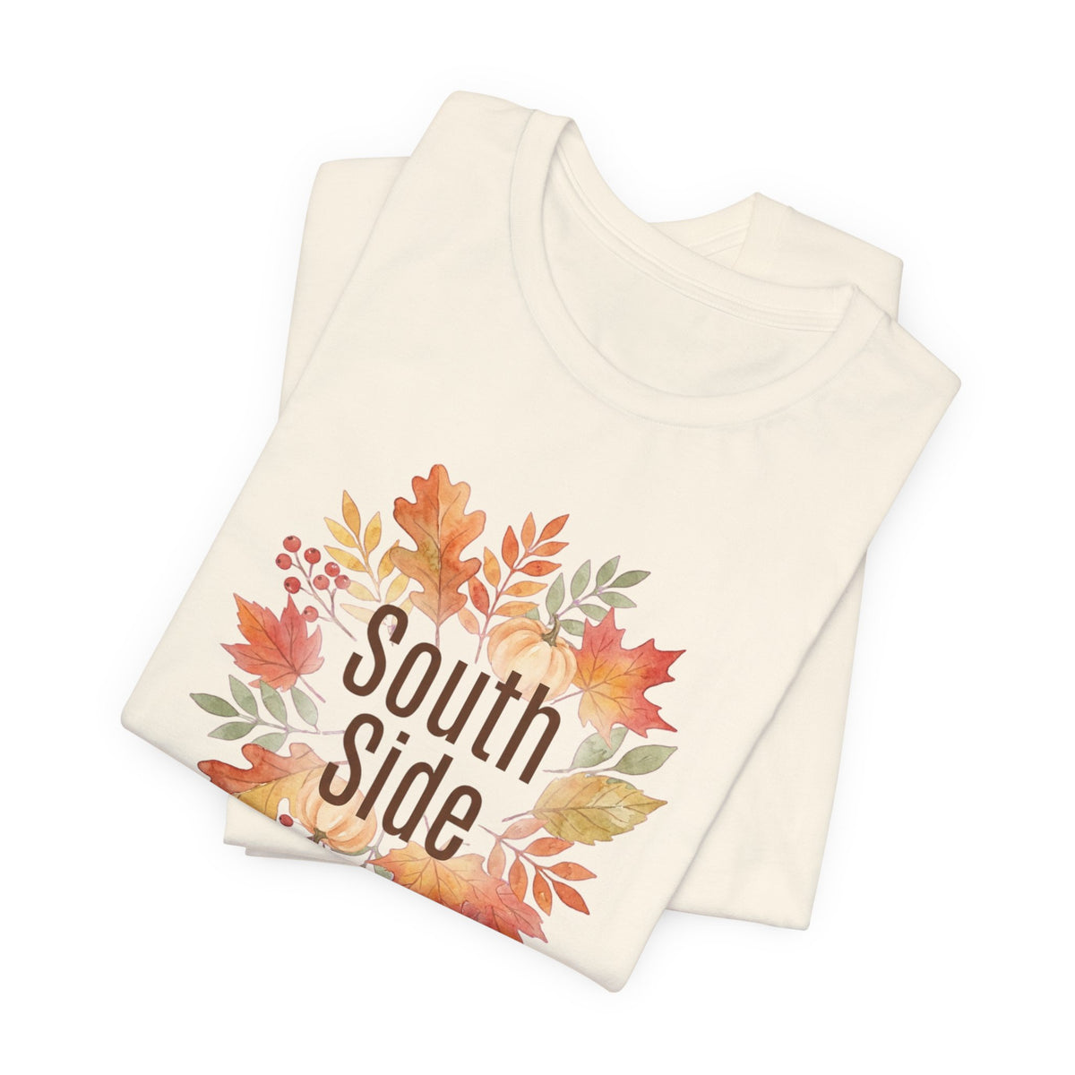 South Side Wreath T-Shirt | Thanksgiving Fall Leaves, Harvest Shirt