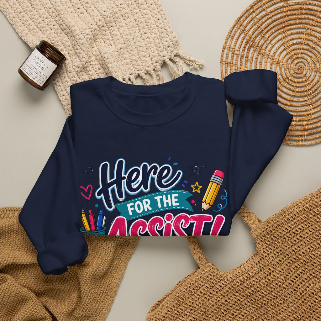 "Here for the Assist!" School Graphic